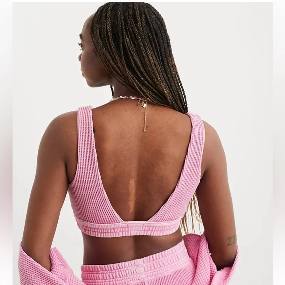 Aerie Waffle Cropped Tank Top